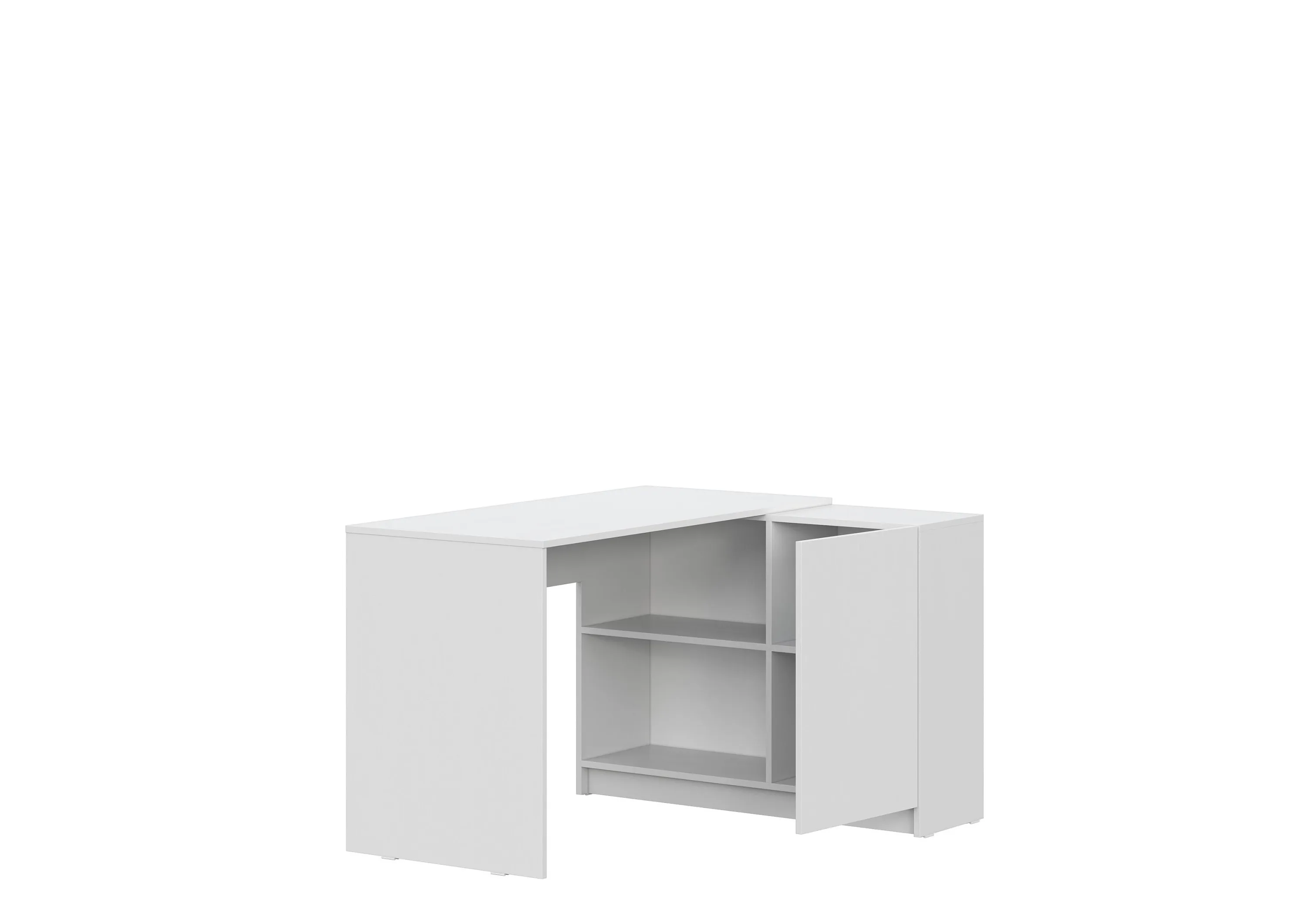 Стол письменный Майнд-03 белое дерево/белое дерево 120*100 см