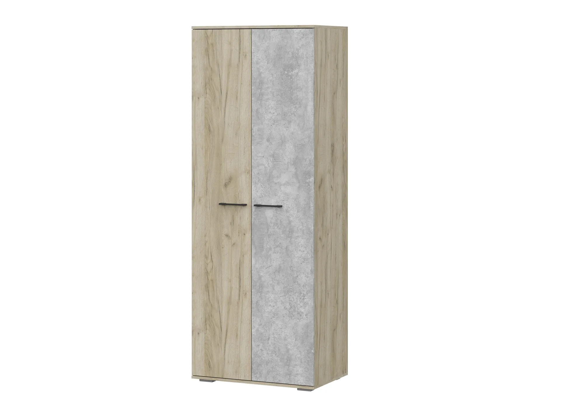 Шкаф Бостон ШК-800 дуб крафт серый/бетонный камень (ШхВхГ) 800*2120*500