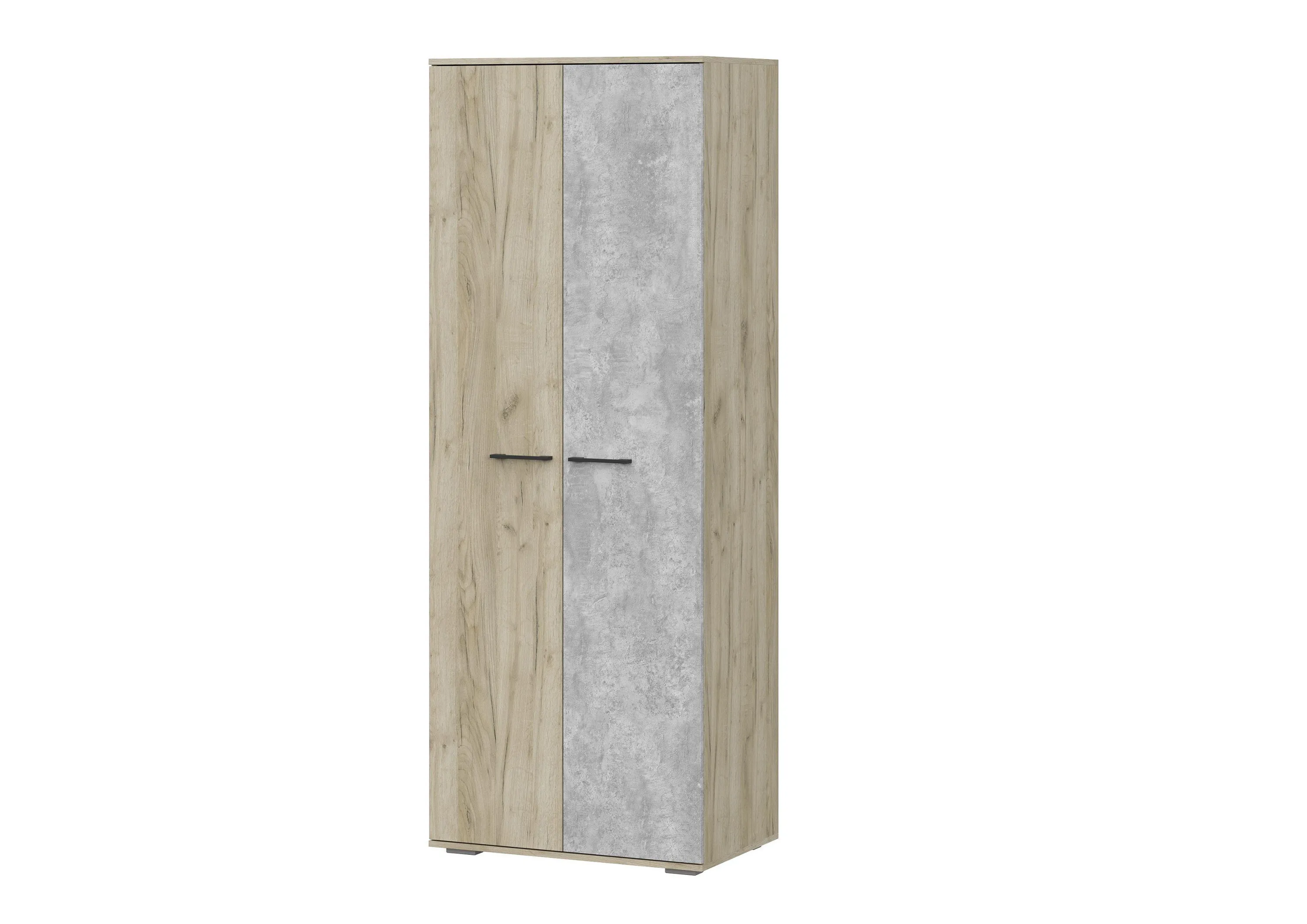 Шкаф Бостон ШК-800 дуб крафт серый/бетонный камень (ШхВхГ) 800*2120*500