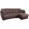 Угловой диван «Амстердам» Рогожка Коричневый (ШхГхВ) 2450*1570*870 мм