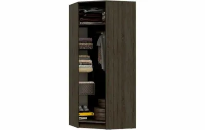 Шкаф угловой «Мартина» Венге/Белый глянец (ШхВхГ) 850х2016х850 мм