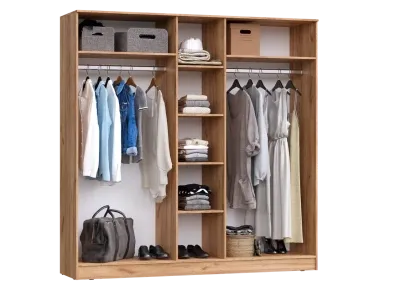 Шкаф 5-ти ств. «Мартина» Графит/Дуб крафт (Ш*В*Г) 2000х2016х520 мм