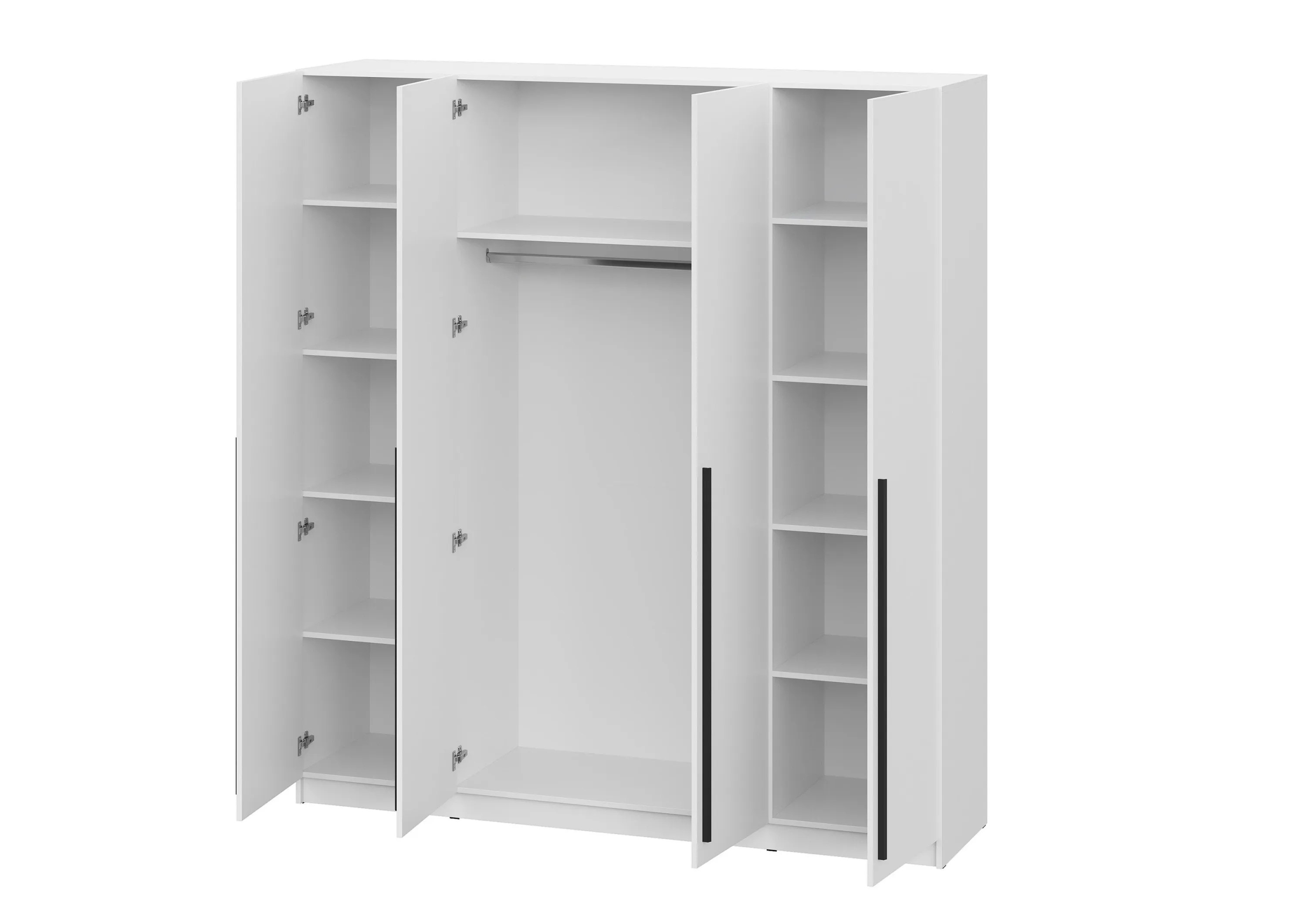 Шкаф распашной Берген ШК-2000 белое дерево/белое дерево 200 см