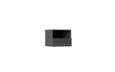 Тумбы прикроватные Оливия с 1 ящиком Графит глянец/графит 50 см