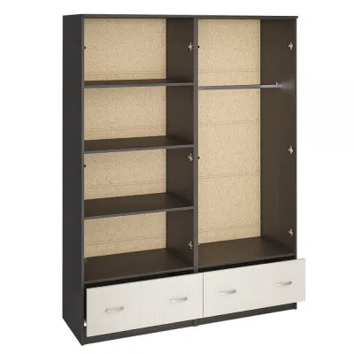 Шкаф Ронда ШК-4 венге/дуб белфорт 160 см