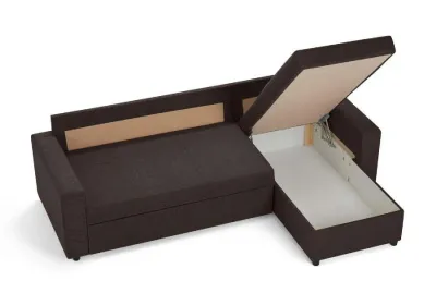 Угловой диван «Калипсо» Коричневый (ШхГхВ) 2300х1400х900 мм