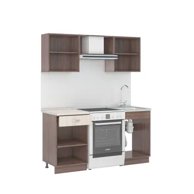 Кухня Татьяна 1,6 м ясень шимо светлый/темный