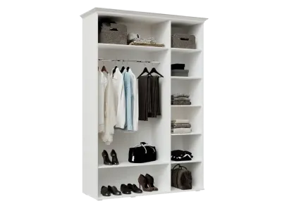 Шкаф 3х-ств «Престиж» Белый матовый/Белый (Ш*В*Г) 1575*2270*563 мм