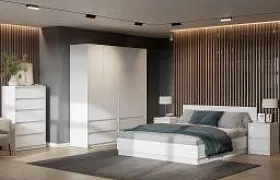 Спальня Айден ЛДПН белый/ЛДПН серый Спальня Айден ЛДПН белый/ЛДПН серый