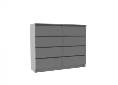 Комод «Челси» 8 ящиков Графит/графит (ШхВхГ) 1202х995х450 мм