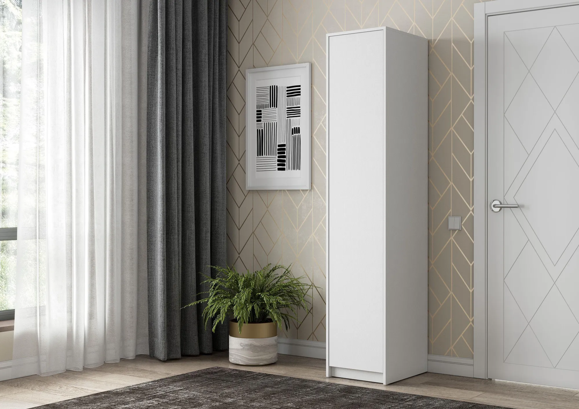 Пенал Айден П06-400 белый 40 см