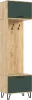 Прихожая Флэш Шкаф с вешалками Браш Гринн / Дуб Крафт 