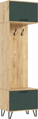 Прихожая Флэш Браш Грин/Дуб крафт комплектация №1