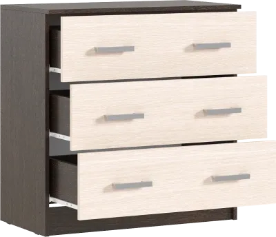 Комод «Бася» 551 (3ящ) Венге/белфорт (Ш*В*Г) 800x766x414 мм