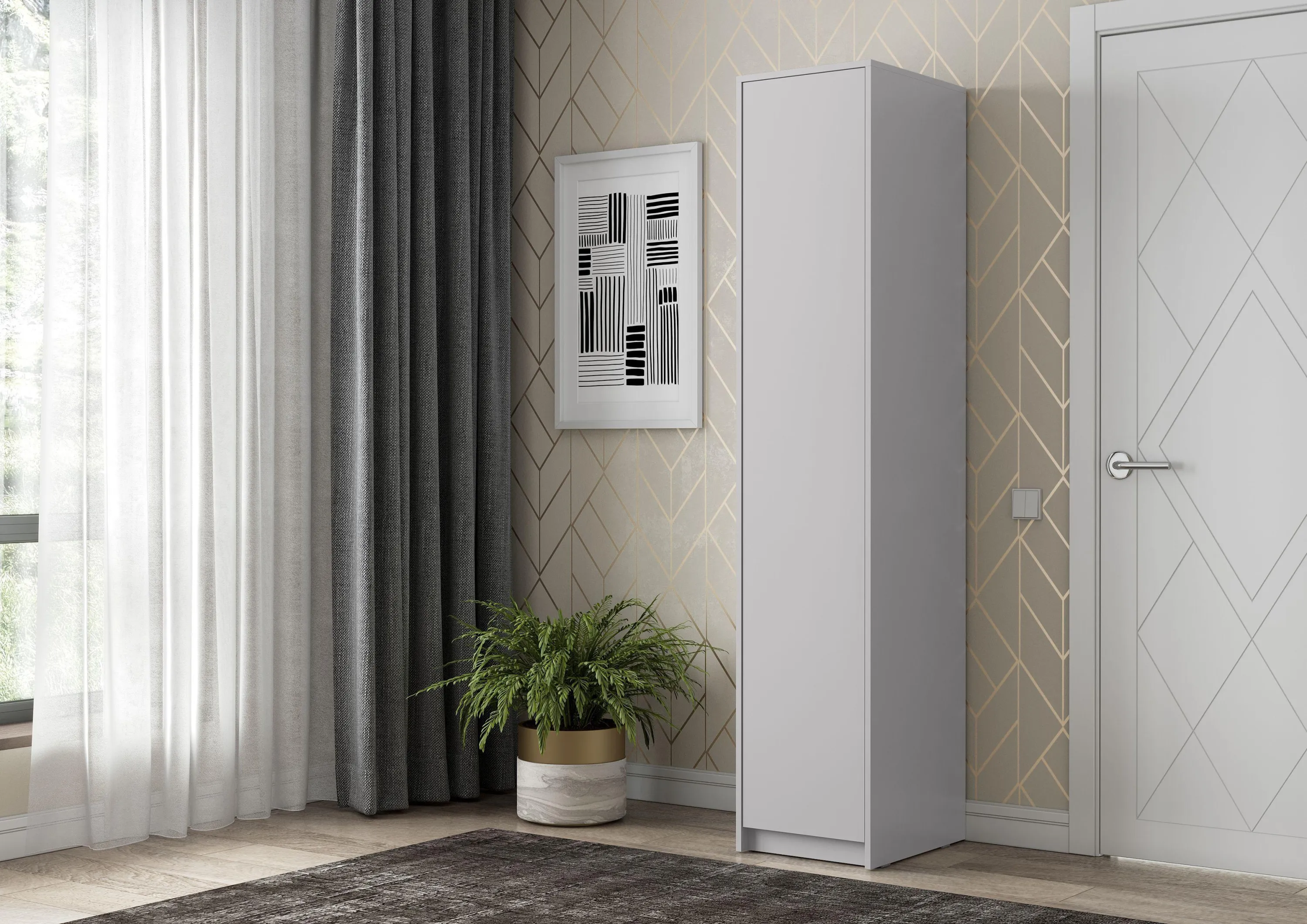 Пенал Айден П06-400 серый 40 см