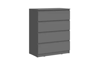 Комод «Челси» 800 (4 ящика) Графит/графит (ШхВхГ) 802х994х450 мм