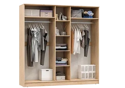 Шкаф 5-ти ств. «Мартина» Дуб Сонома/Белый глянец (Ш*В*Г) 2000х2016х520 мм