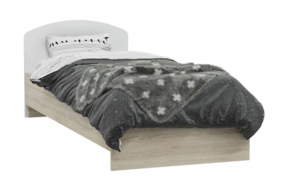 ДЕТ. Кровать «Мартина» Сонома/Белый глянец (ШхВхГ) 850х800х2036 мм