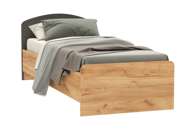 ДЕТ. Кровать «Мартина» Графит/Дуб крафт (ШхВхГ) 850х800х2036 мм