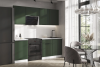 Кухня «Николь» Темно-Зеленый/Белый 2.1 м
