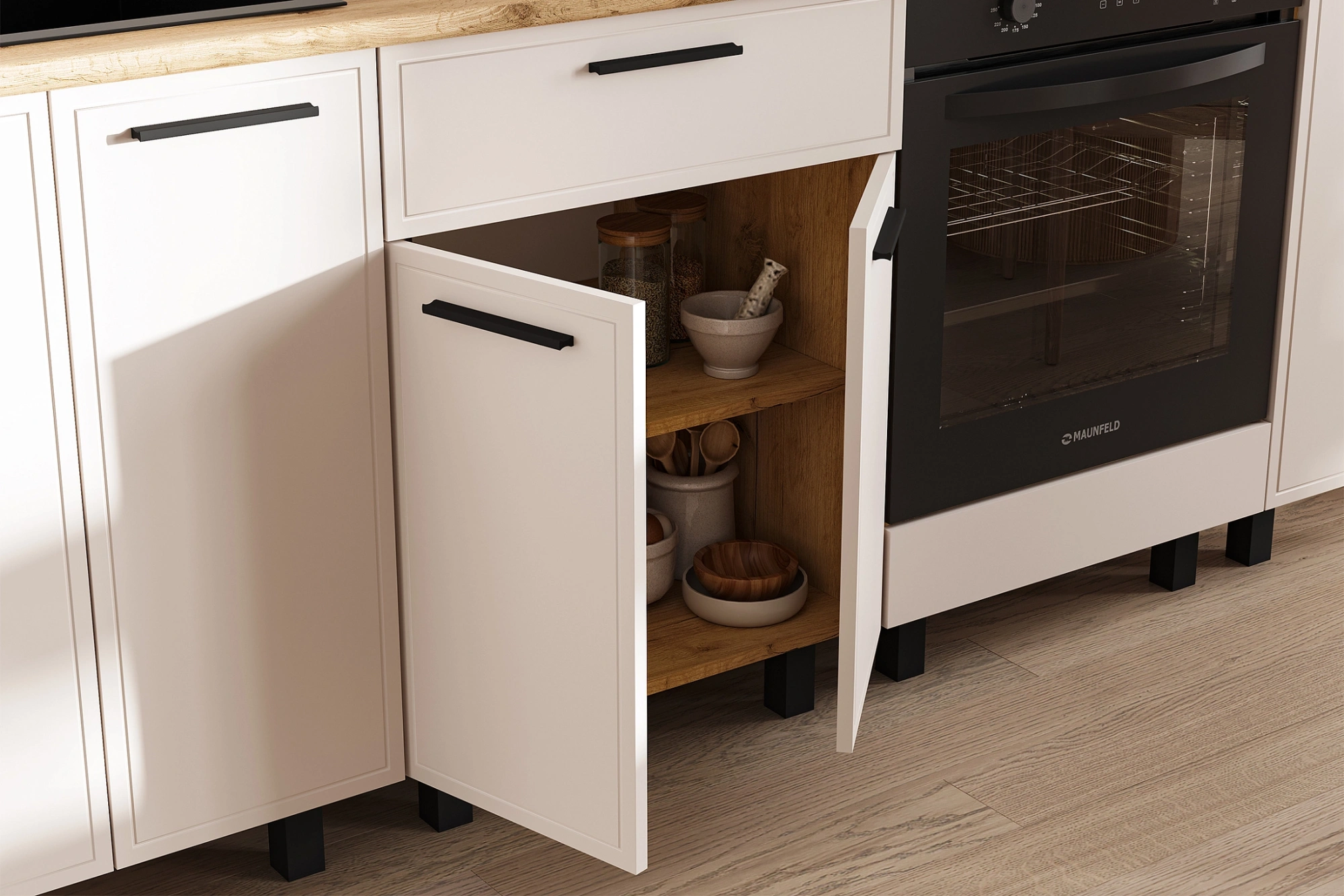 Кухня «Бьянка» Кашемир/Кашемир 2.4 м