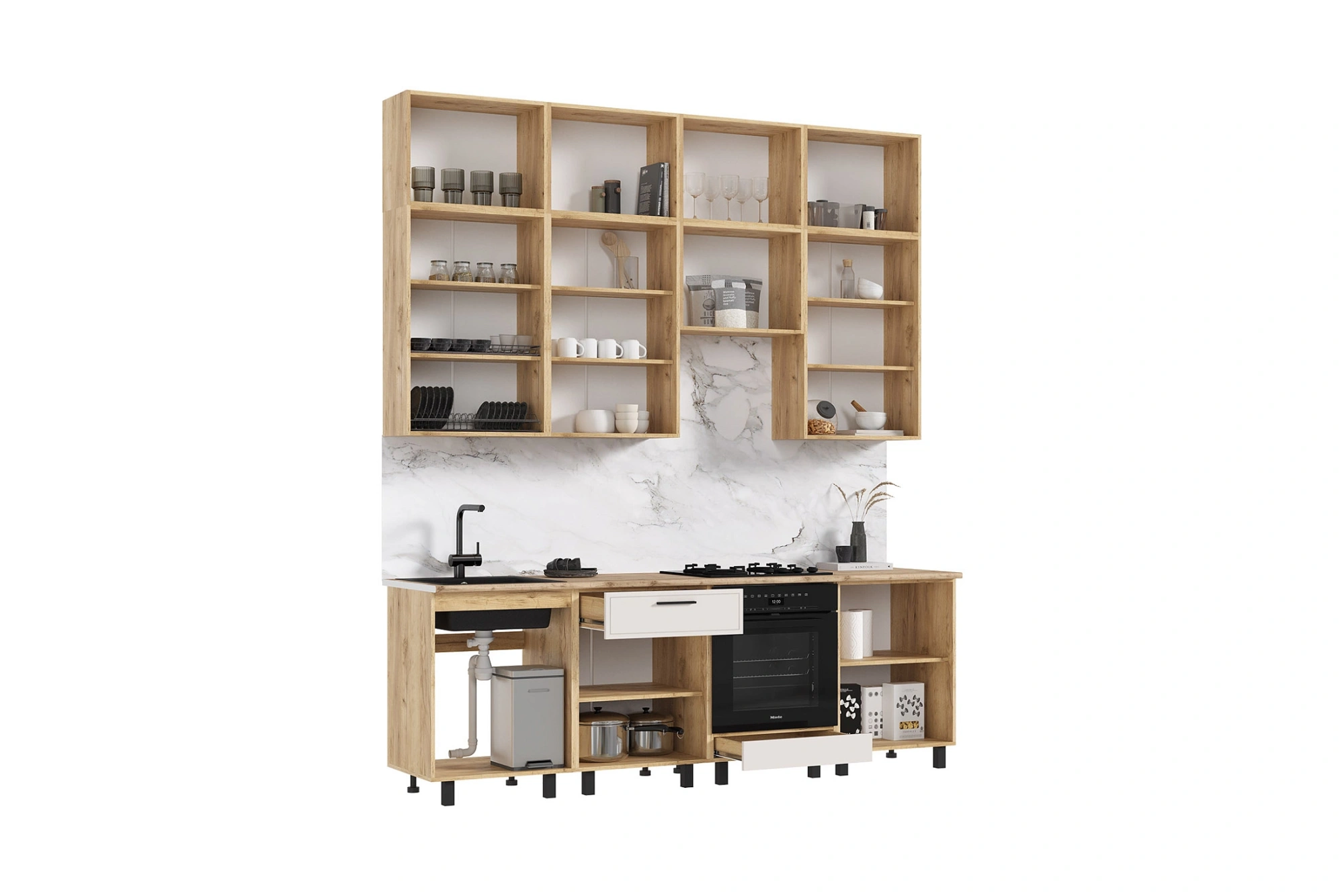 Кухня «Бьянка» Кашемир/Кашемир 2.4 м