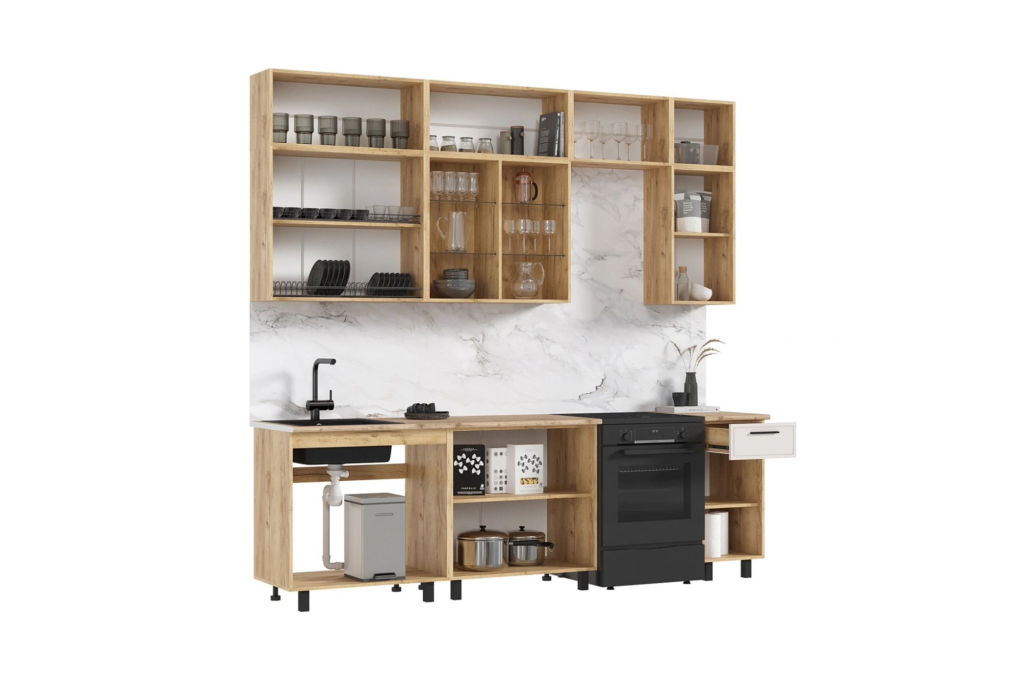 Кухня «Бьянка» Кашемир/Кашемир 2.6 м