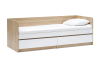 Кровать «Челси» 0.8м (Детская) Белый глянец/дуб сонома (ШхВхГ) 2036х700х840 мм
