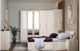 Спальня Мартина Дуб сонома/Белый глянец Спальня Мартина Дуб сонома/Белый глянец