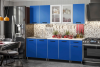 Кухня «Рио-1» 2 м (Синяя)