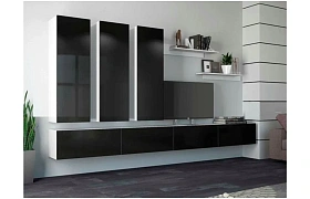 Гостиная Флорис Черный глянец Гостиная Флорис Черный глянец