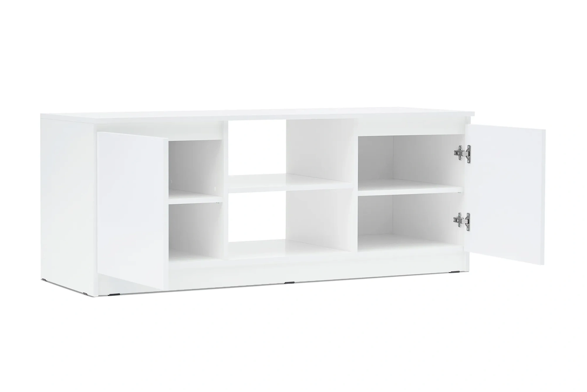 Тумба под ТВ «Челси» Белый глянец/белый (ШхВхГ) 1352х540х514 мм