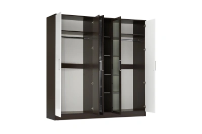 Шкаф 5-ти ств. «Мартина» Венге/Белый глянец (Ш*В*Г) 2000х2016х520 мм