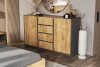 Комод «Остин» Дуб Крафт/Графит (Ш*В*Г) 1400х840х400 мм
