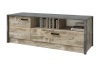 Тумба под ТВ «Амели» Дуб юкон/Бетон темный (ШхВхГ) 1500*520*490 мм