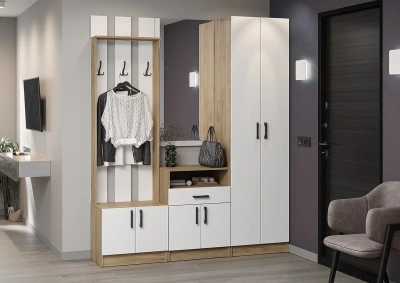 Шкаф Вега ШК-2 Вега белый/дуб крафт золотой 60 см (ШхВхГ) 600*2200*420