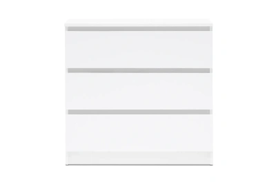 Комод «Челси» 800 (3 ящика) Белый глянец/белый (ШхВхГ) 802х768х330 мм