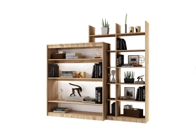 Шкаф для посуды «Терра с белыми фасадами» Сонома/Белый (Ш*В*Г) 2063*1856*438 мм.