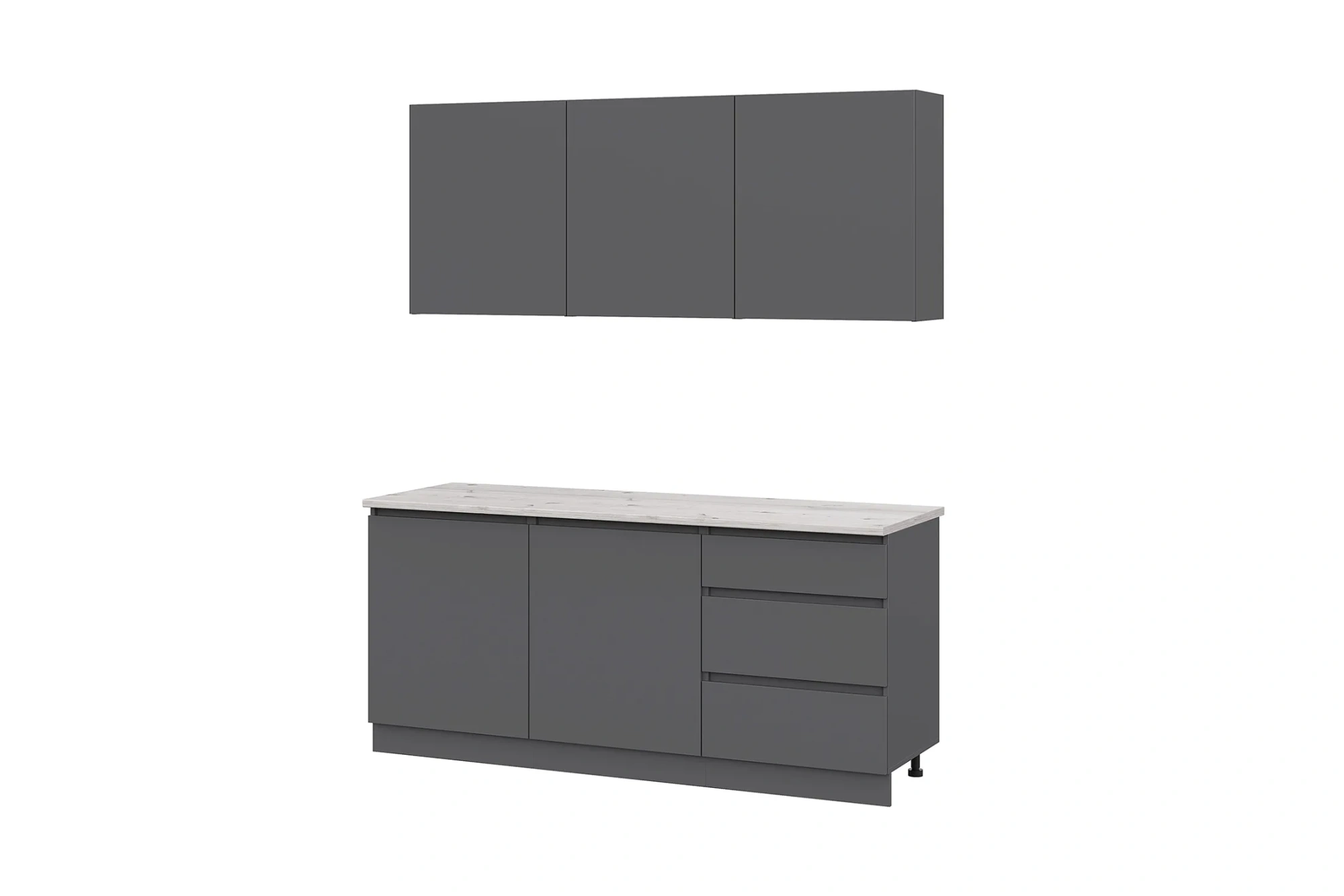 Кухня «Айден» серый графит 1,8 метра