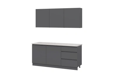 Кухня «Айден» серый графит 1,8 метра