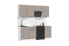 Кухня «Николь» Латте/Белый 2.1 м