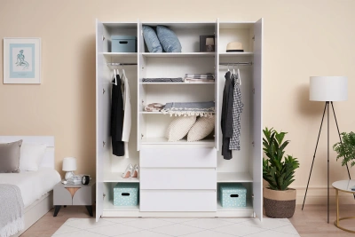 Шкаф «Челси» 1600 Белый глянец/белый (ШхВхГ) 1602х2022х514 мм