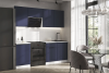 Кухня «Николь» Сапфировый/Белый 2.1 м