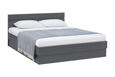 Кровать «Челси» 1.4 м Графит/графит (ШхВхГ) 1435х800х2053 мм