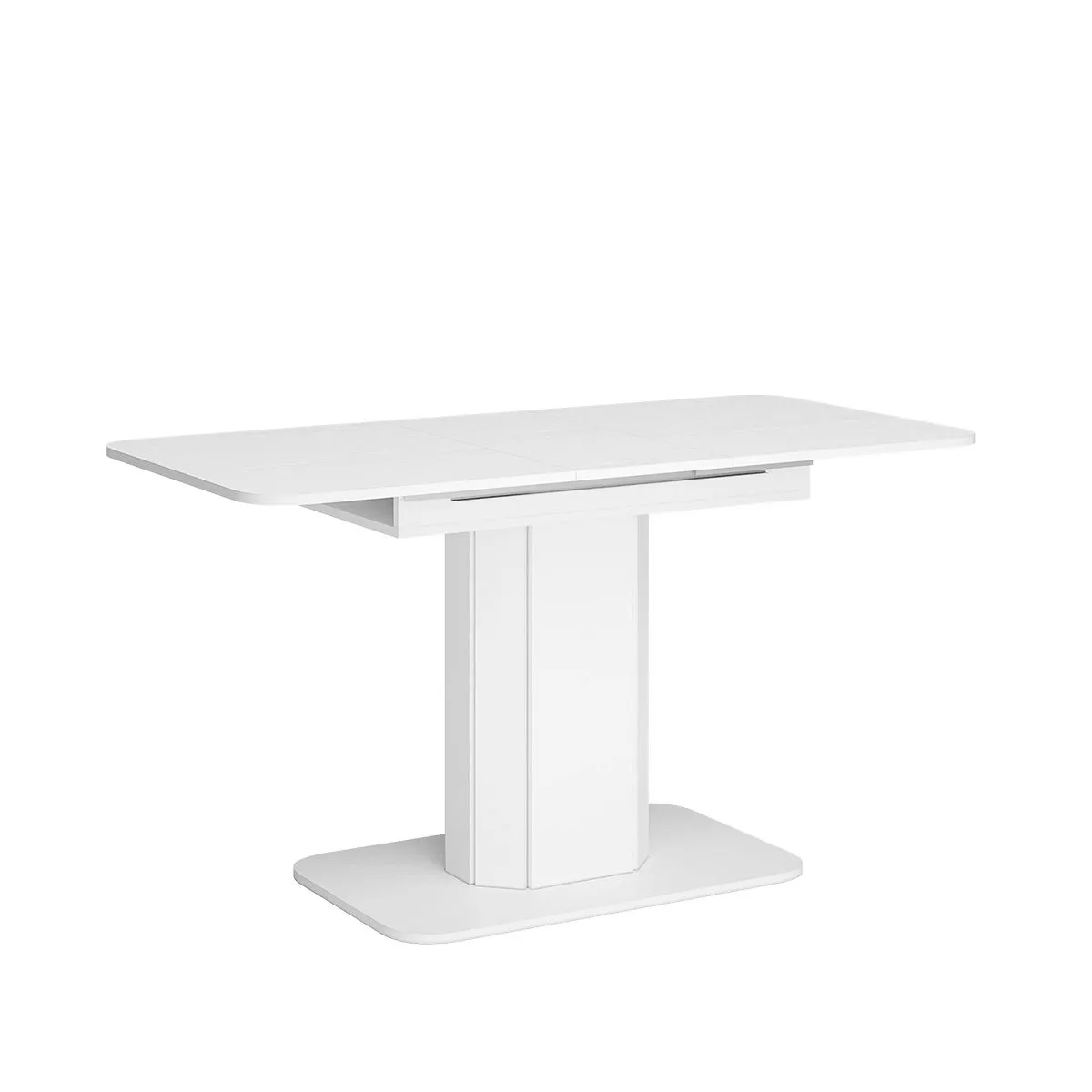 Стол обеденный Оливер-05 белое дерево/белое дерево Стол обеденный Оливер-05 белое дерево/белое дерево