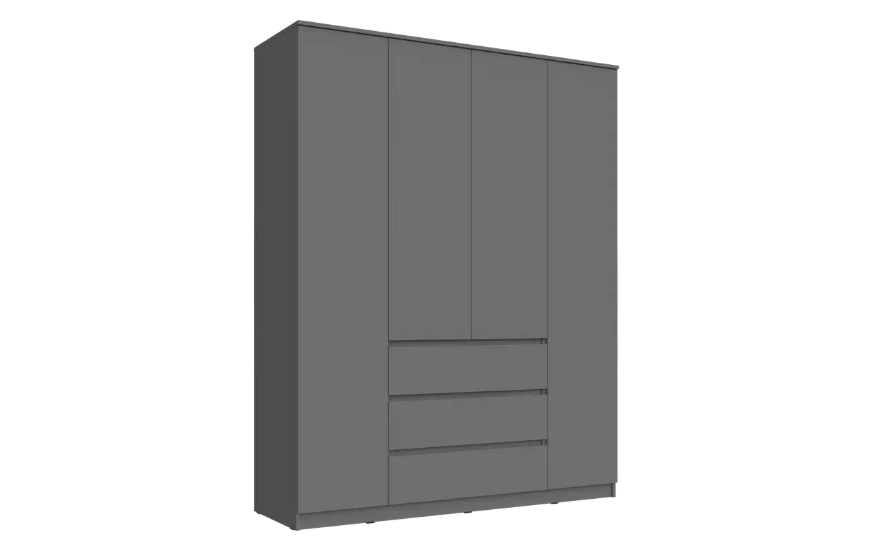 Шкаф «Челси» 1600 Графит/графит (ШхВхГ) 1602х2022х514 мм Шкаф «Челси» 1600 Графит/графит (ШхВхГ) 1602х2022х514 мм
