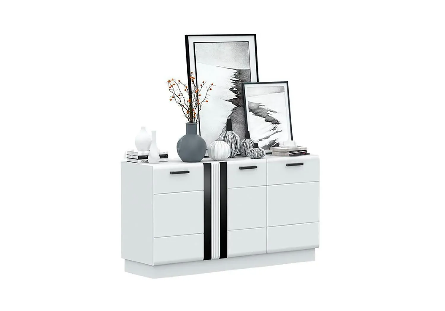 Комод « Магнолия » Белый глянец (ШхВхГ) 1500х814х442 мм Комод « Магнолия » Белый глянец (ШхВхГ) 1500х814х442 мм