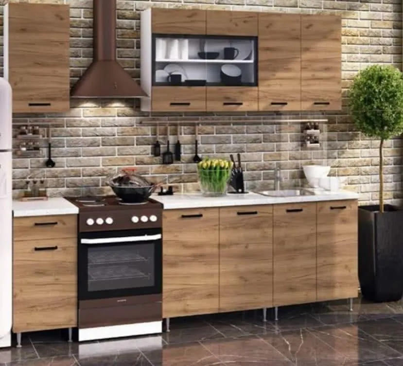 Кухня «Рио-1» ЛДСП Дуб крафт 1,8 метра Кухня «Рио-1» ЛДСП Дуб крафт 1,8 метра