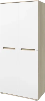 Шкаф « Ким » 2-х ств. Сонома/Белый глянец (ШхВхГ) 1000х2236х524 мм Шкаф « Ким » 2-х ств. Сонома/Белый глянец (ШхВхГ) 1000х2236х524 мм