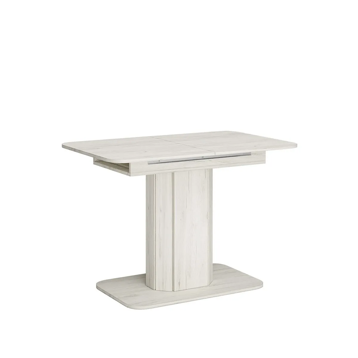 Стол обеденный Оливер-05 дуб крафт белый/дуб крафт белый Стол обеденный Оливер-05 дуб крафт белый/дуб крафт белый